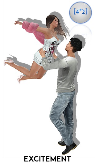 [4*2] Couple pose - Excitement