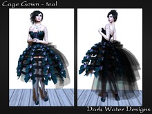 DWD - Fantasy Cage Gown, Teal
