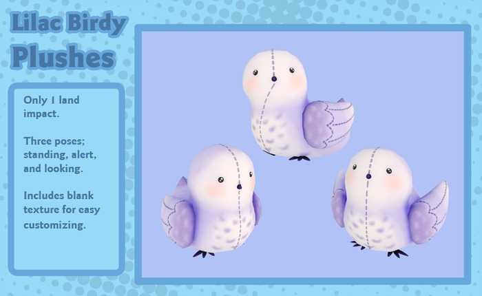 Liminality- Lilac Birdy Plushes