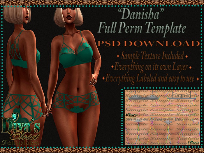 .:::Diva's Closet Danisha (FullPerm Template):::.