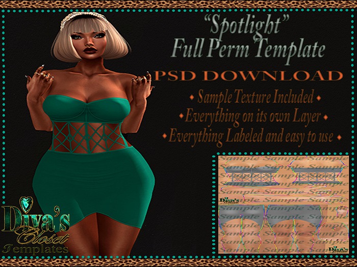 .:::Diva's Closet Spotlight (FullPerm Template):::.