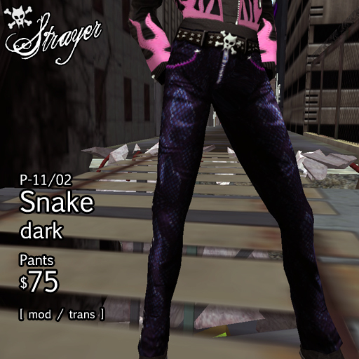 Snake dark Pants