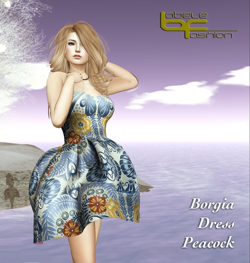 Babele Fashion :: Borgia Dress Peacock