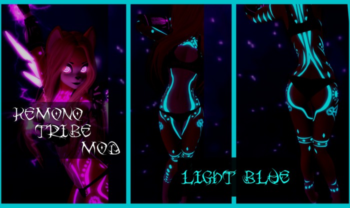 KEMONO NEON MOD [LIGHT-BLUE]