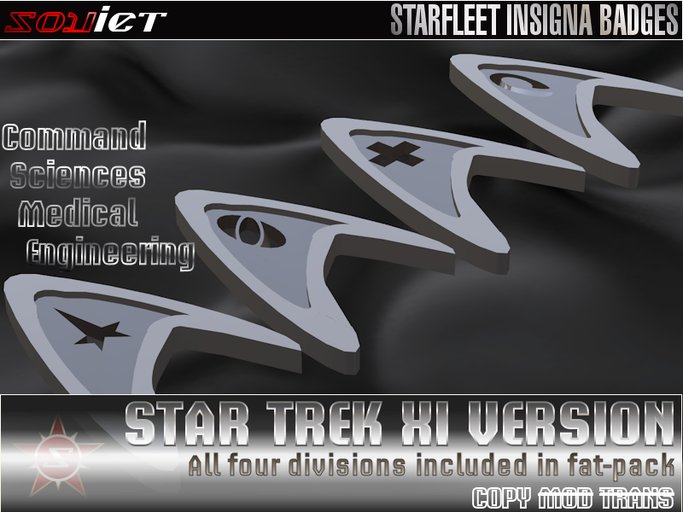Starfleet Insignia Badge - FATPACK (10 badges)