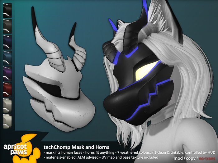 Apricot Paws: techChomp Mask & Horns