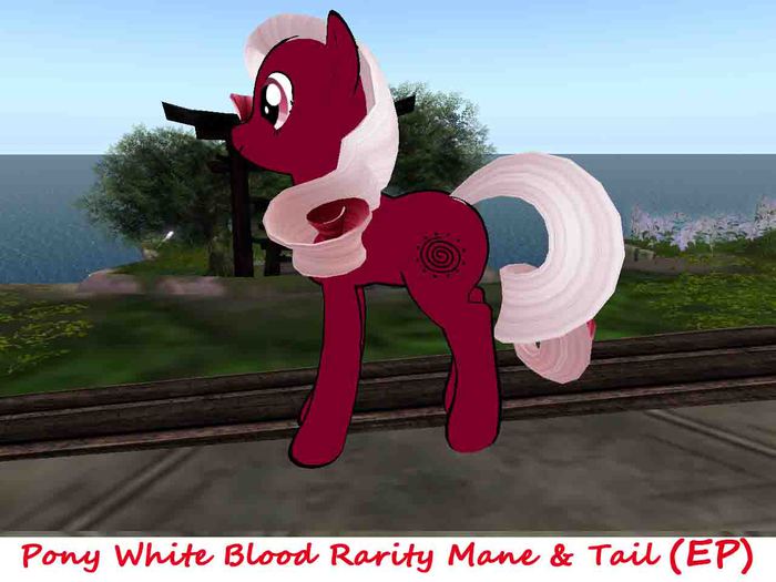 Pony White Blood Rarity Mane & Tail (EP)