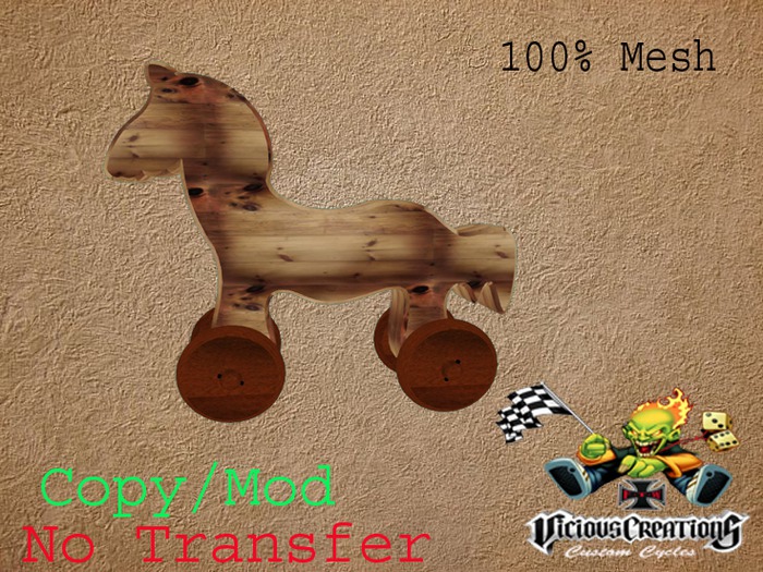 VCCC Mesh Toy Wooden Horse