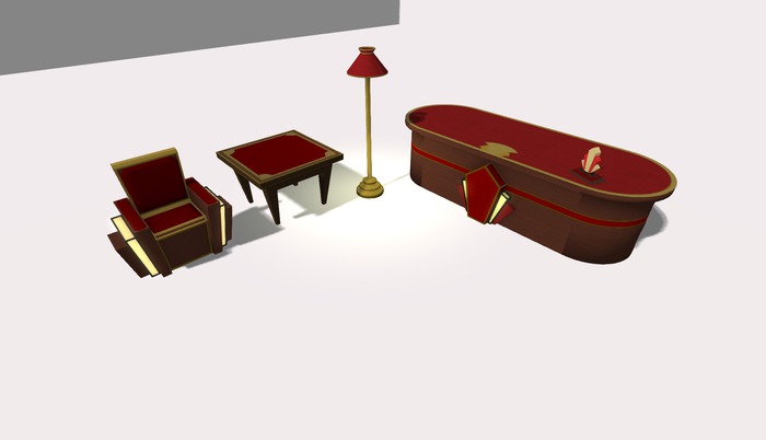 NRX Art-Deco Office Set Case