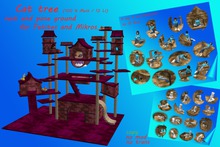 Multi-Ava Cat tree (petite Version, 5 Avas) - pink 1