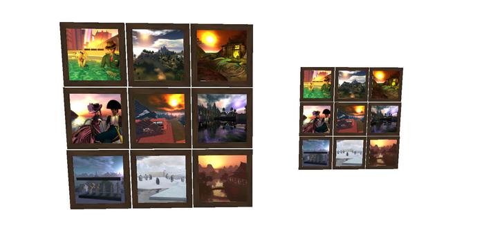 Pictureframe for 9 pics,1 LI (copy, modify)