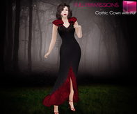 Full Perm Classic Rig Mesh - Gothic Gown with Fur