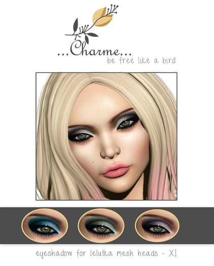 charme - eyeshadow for lelutka mesh heads - XI.