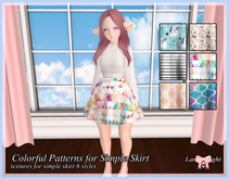 Lamp*Light - Colorful Patterns for Simple Skirt