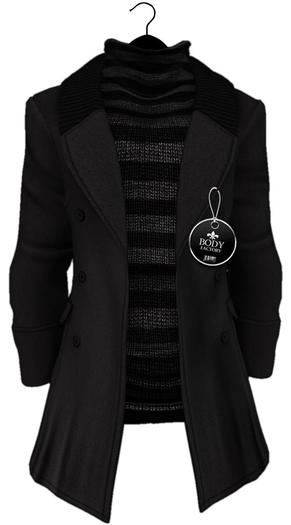 [BODY FACTORY] Classic Coat (Black)