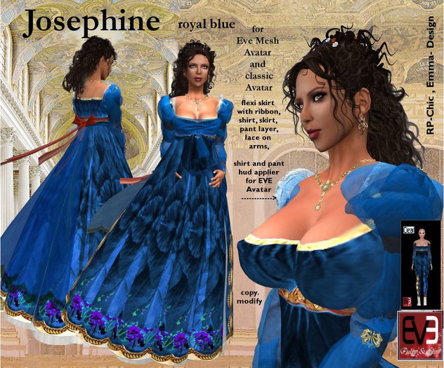 RP-Chic Josephine royal blue