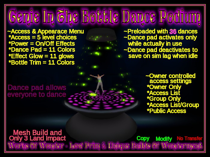 Genie In The Bottle Dance Podium