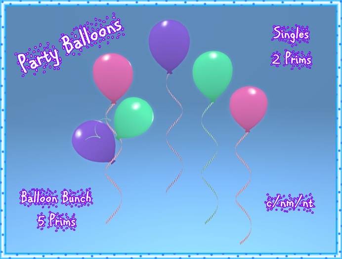 !!! TBGB - "Party Balloons" P/G/P Set by Sej
