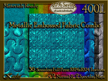 Metallic Embossed Fabric Combo Seamless Textures Materials Ready Full Perms 1024x1024