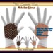 Palmless gloves slb white