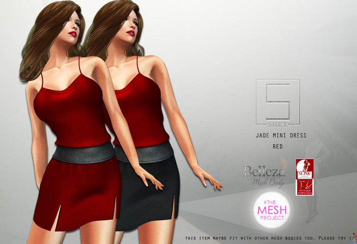 SHEY - Jade Mini Dress Red