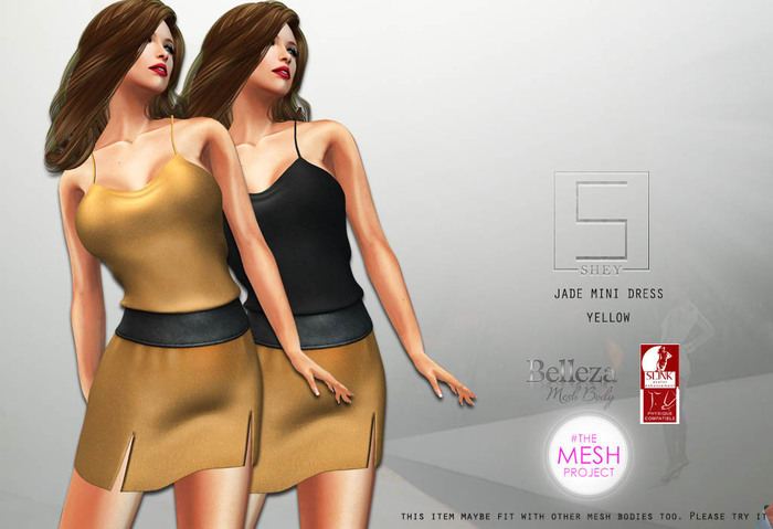 SHEY - Jade Mini Dress Yellow DEMO