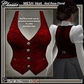 C&F Mesh Vest - Red Floral