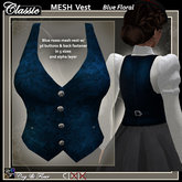 C&F Mesh Vest - Blue Floral