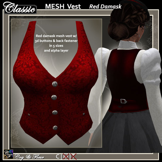 Christmas Floral Vest