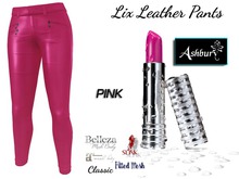 [ASHBURY] Lix Leather Pants-PINK