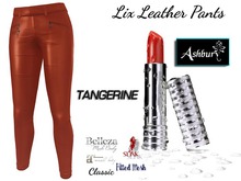 [ASHBURY] Lix Leather Pants-TANGERINE