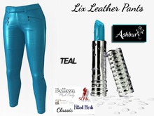 [ASHBURY] Lix Leather Pants-TEAL