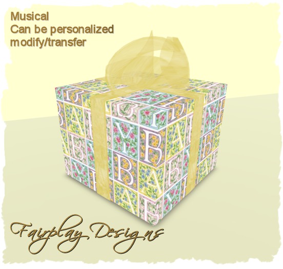 ~FDA~Musical Darling Baby Gift Box~