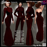 C&F Gillian Victorian Outfit FULL BUNDLE - Burgundy