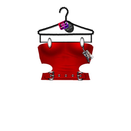 -VIBE-Sweet Tart Halter Top Red