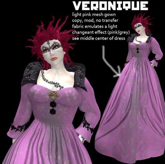 Grim Bros. veronique - light blue - mesh gown - boxed