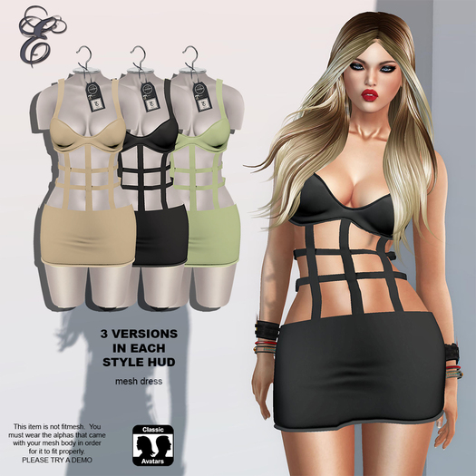 E Eleanor Dress 2 w Texture Change HUD