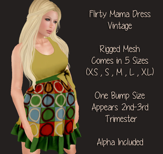 Flirty Mama Dress - Vintage