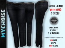 Mesh Jeans - Single Dark Blue