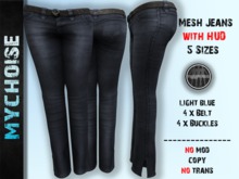 Mesh Jeans - Single Light Blue