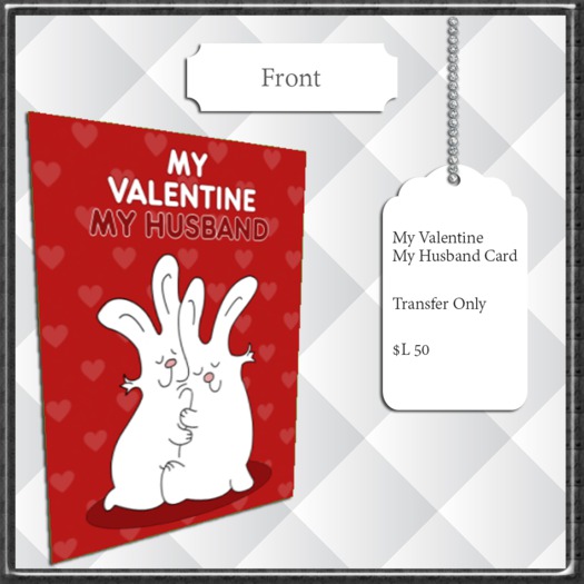 ~FS~ My Valentine My Husband Card