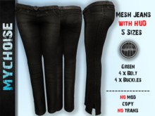 Mesh Jeans - Single Green