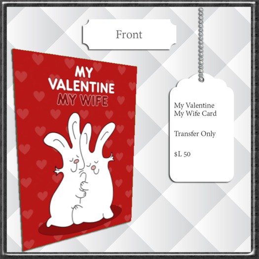 ~FS~ My Valentine My Wife Card