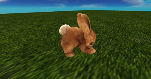 Easter Brown Stuffed Bunny Sculpty NEW 2015