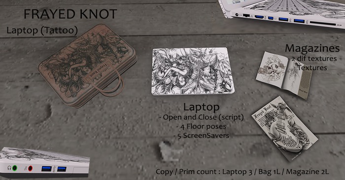 Frayed Knot Laptop (Tattoo)