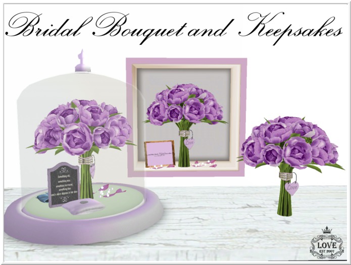 LOVE - BRIDAL BOUQUET BLUE- (ADD ME & TOUCH SCREEN)