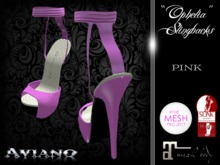 *AVIANO* "Ophelia" Slingbacks Pink