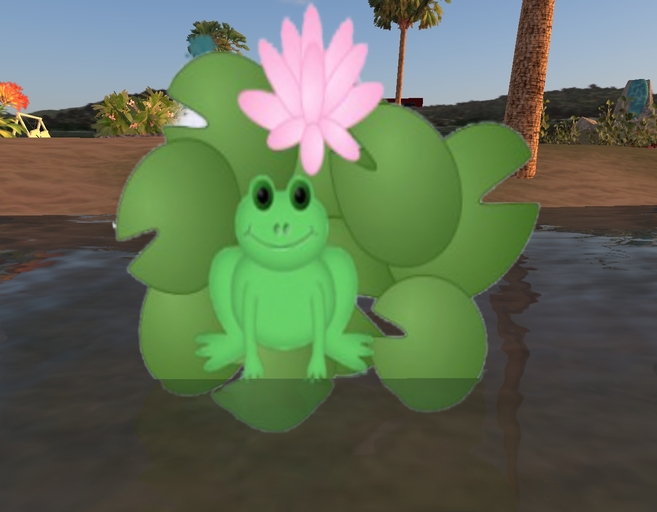 Pet Frog on Lily Pad