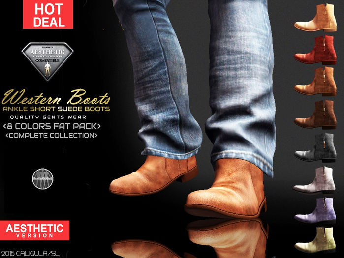 CA AESTHETIC WESTERN SHORT BOOTS FAT PACK