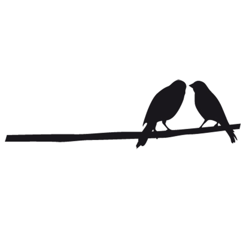 Sticker : Birds on a tree